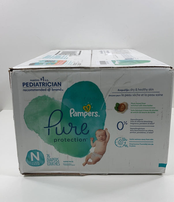 secondhand Pampers Pure Protection Diapers Size N, 76 Count