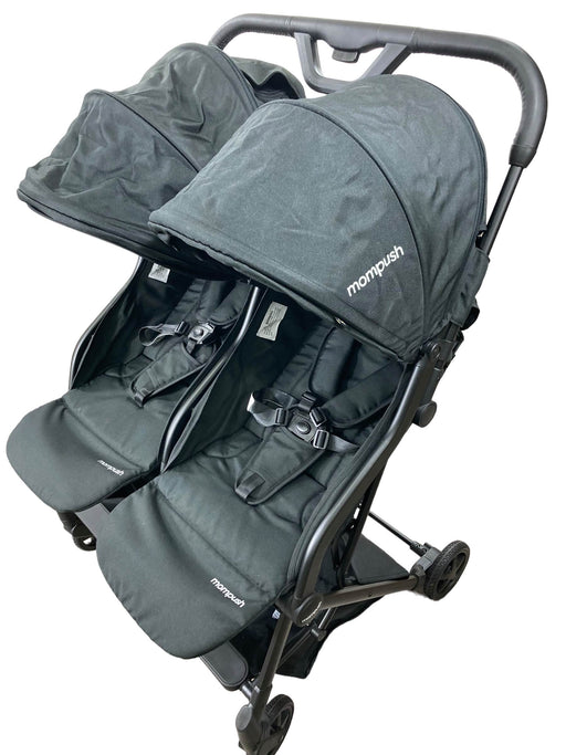 used Mompush Lithe Double Stroller, 2021, Black