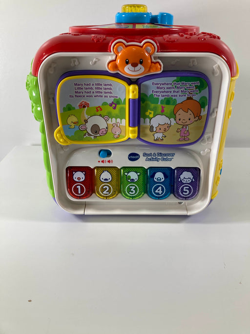 used VTech Sort And Discover Activity Cube