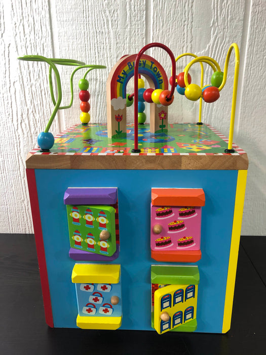 secondhand ALEX Toys Discover My Busy Town Wooden Activity Cube