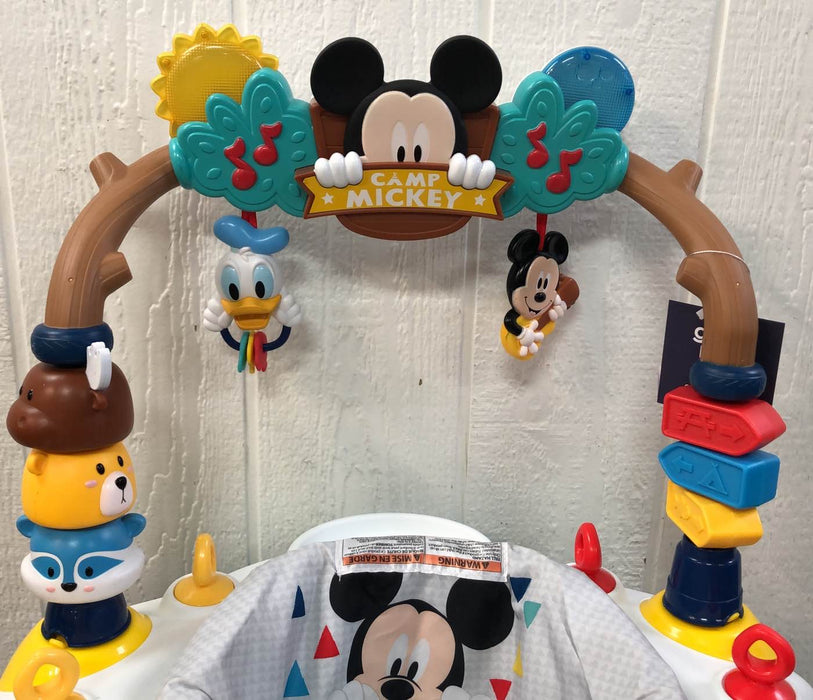 used Bright Starts Disney Baby Mickey Mouse Camping with Friends Activity Saucer