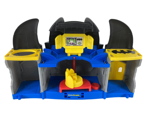 secondhand Fisher Price Little People DC Super Friends Batcave Playset