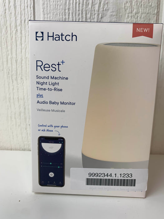 used Hatch Baby Rest+ Sound Machine with Audio Baby Monitor