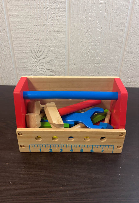 used Melissa & Doug Take-Along Tool Kit Wooden Toy