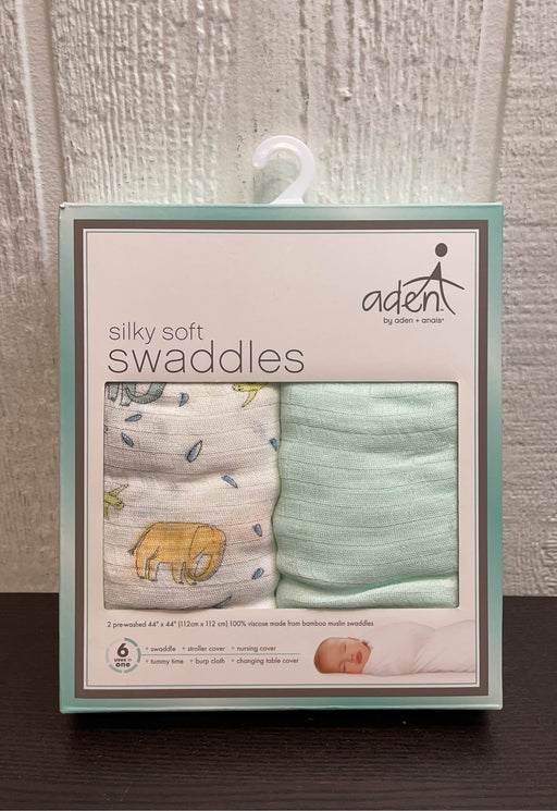 used Aden + Anais Silky Soft Swaddles, 2 Pack