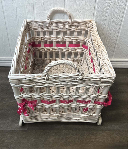 secondhand Wicker Basket Storage