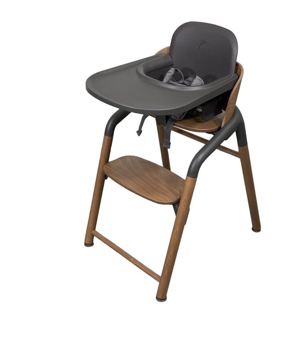 Shop Bugaboo Giraffe High Chair, w/ Grey Baby Set, Warm Wood/Grey at GoodBuy Gear