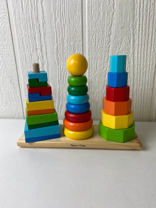 used Melissa & Doug Geometric Stacker