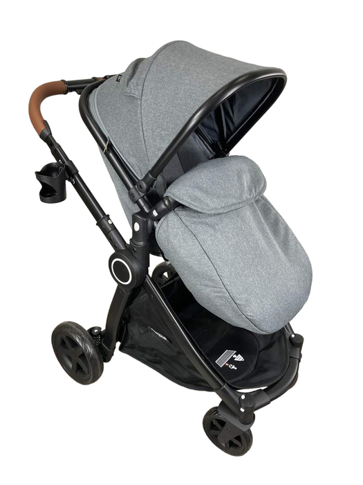 secondhand Mompush Ultimate 2 Baby Stroller, 2021, Grey with Black Frame