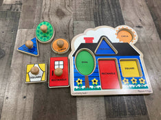 secondhand Melissa & Doug Jumbo Knob Puzzle