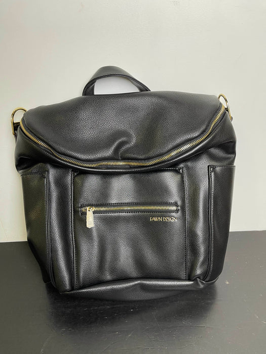 used Fawn Design The Original Diaper Bag, Black