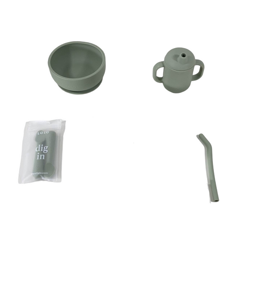 used Lalo First Bites Starter Kit, Sage