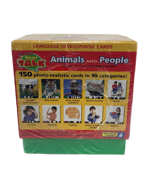 secondhand Educational Insights GeoSafari Smart Talk Language Development Cards, Animals and People