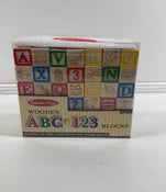 used Melissa & Doug Wooden ABC-123 Blocks