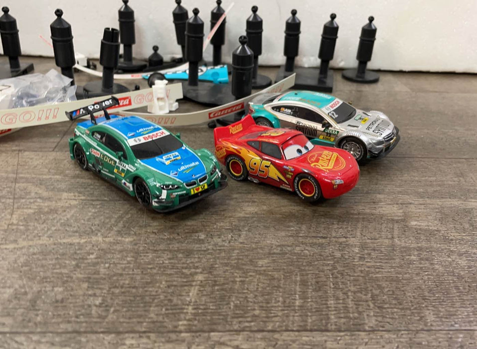 used Carrera GO!!! DTM Speedway Starter Slot Car Set with C-Coupe DTM