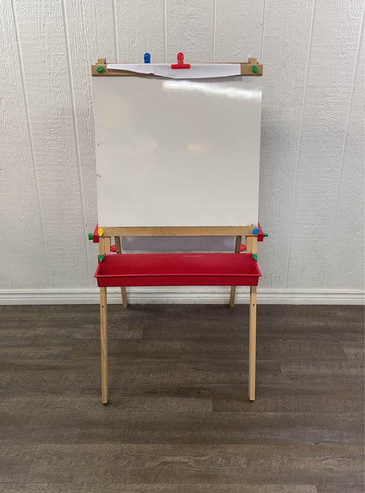 secondhand Melissa & Doug Deluxe Standing Wooden Art Easel