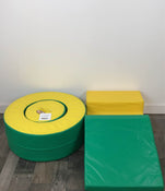Shop Foamnasium Foam Blocks, | Color: Green & Yellow at GoodBuy Gear