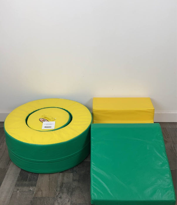 Shop Foamnasium Foam Blocks, | Color: Green & Yellow at GoodBuy Gear