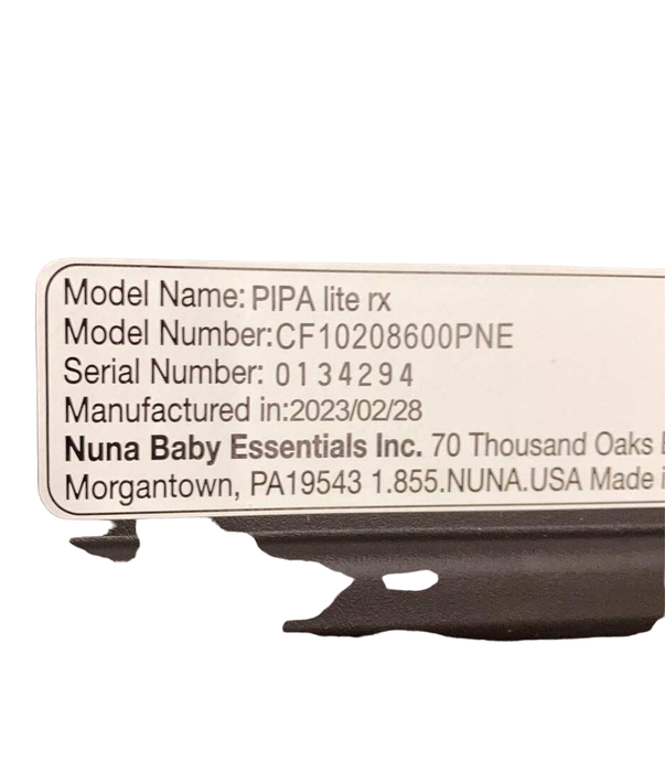 Nuna Pipa Lite RX And Pipa Relx Base, 2023, Pine