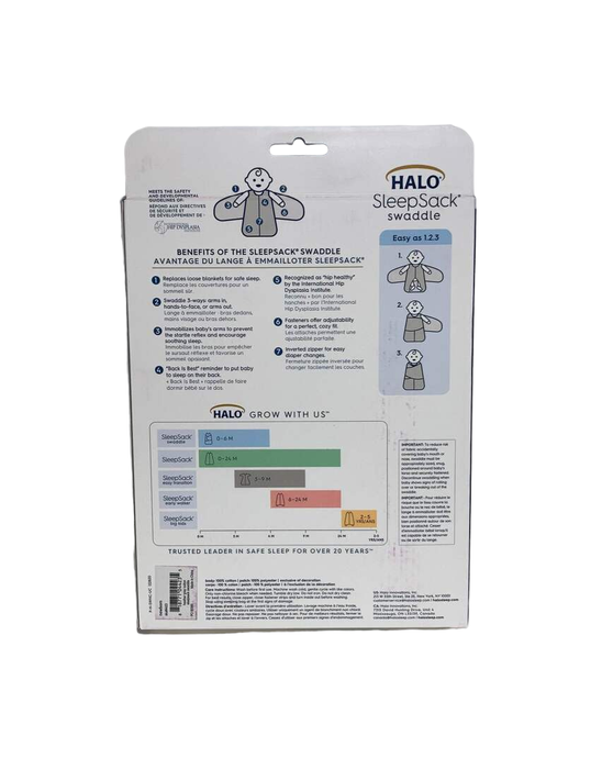 Shop Halo SleepSack Swaddle, Newborn, Heather Gray at GoodBuy Gear