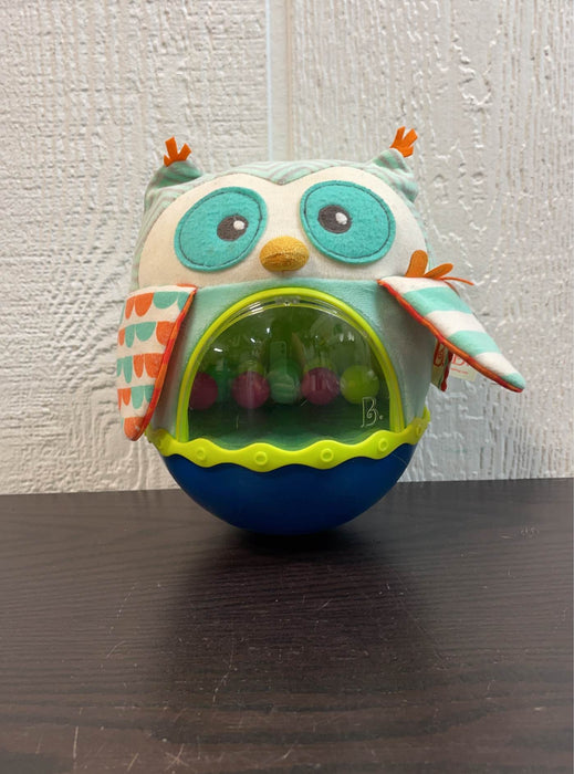 used B. toys Roly-Poly Toy Owl Be Back