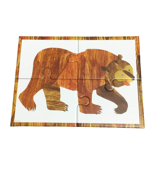 secondhand Eric Carle Brown Bear 4-in-1 Puzzle Set