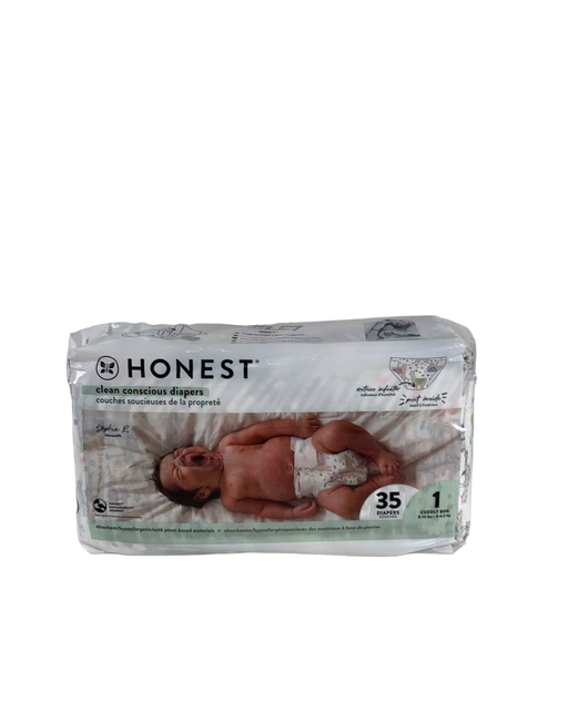 used Honest Company Size 1 Diapers, 35 Ct