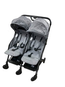 used Mompush Lithe Double Stroller, 2021, Grey