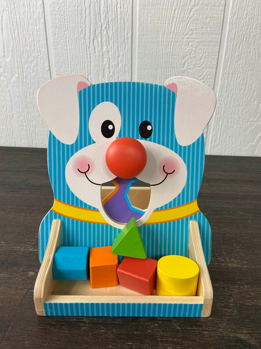 used Melissa & Doug First Play Spin And Feed Shape Sorter