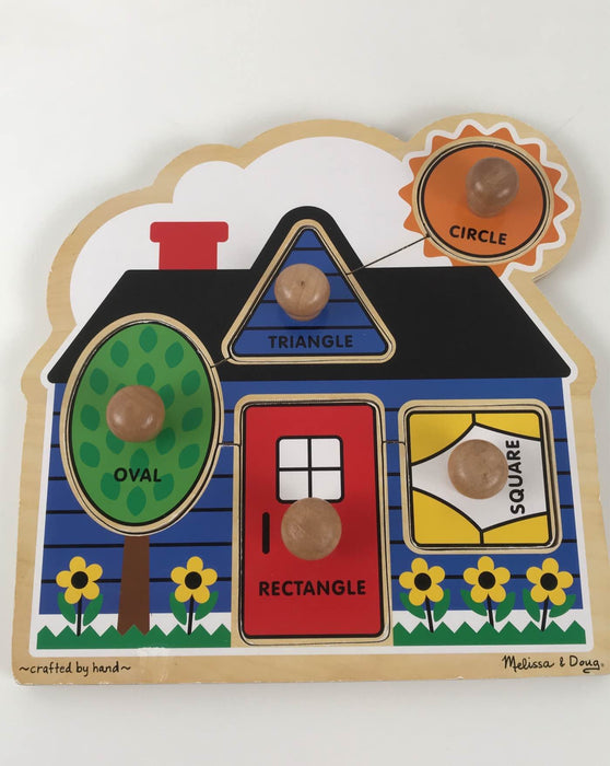 secondhand Melissa & Doug Jumbo Knob Puzzle