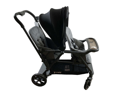 secondhand Joovy Caboose S Too Sit And Stand Double Stroller, 2018, Grey Melange