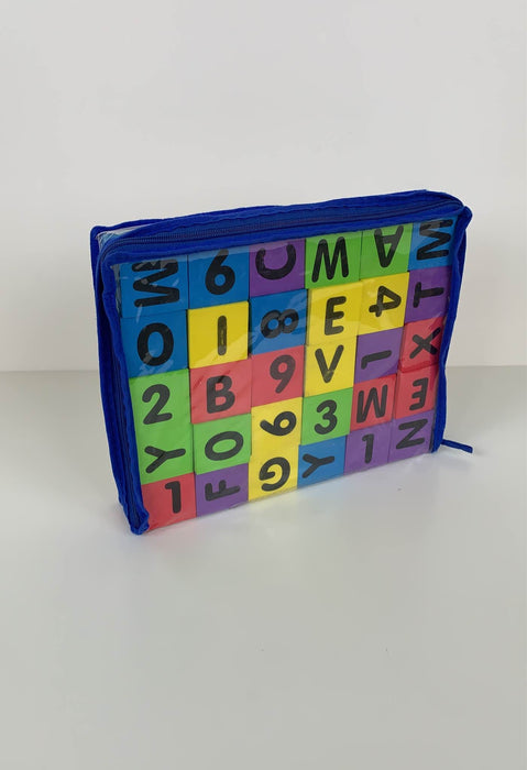 used Verdes Alphabet & Numbers Foam Blocks