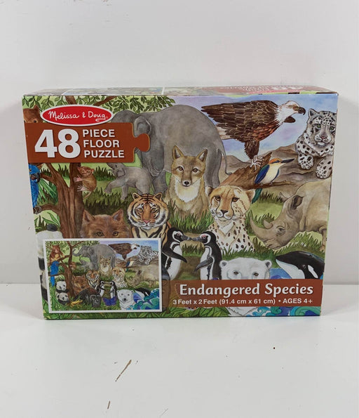 used Melissa & Doug Floor Puzzle, Endangered Species