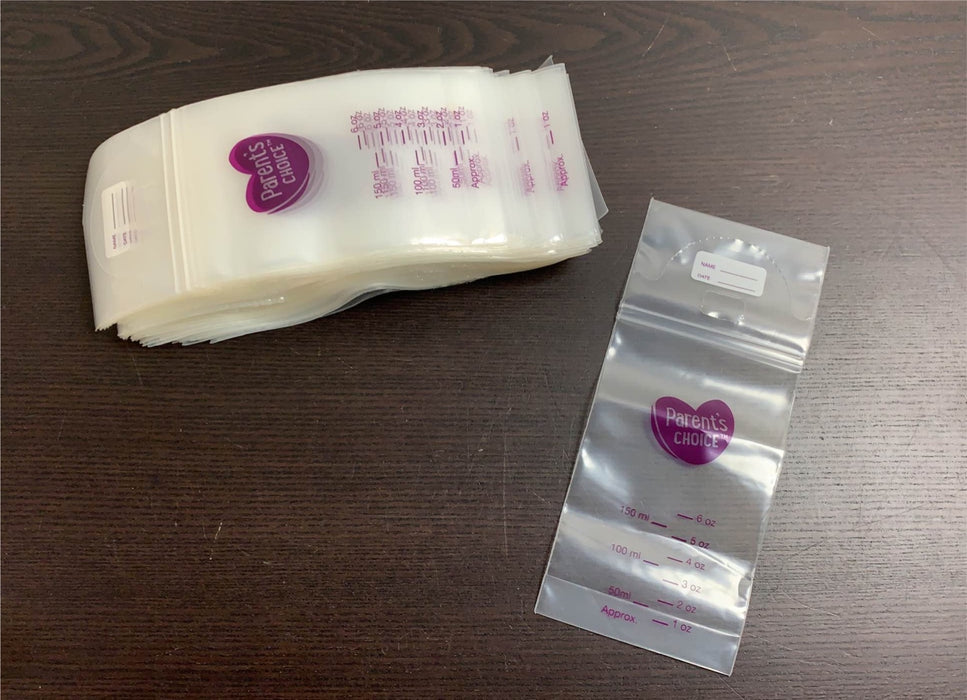 secondhand Parent’s Choice Breast Milk Storage Bags