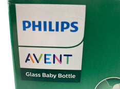 secondhand Philips Avent Natural Glass Baby Bottles, 4oz, 3-Pack