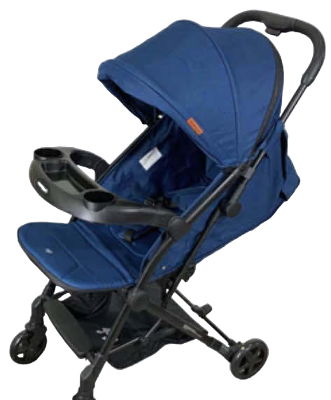 used Mompush Lithe V2 Stroller, 2022, Navy