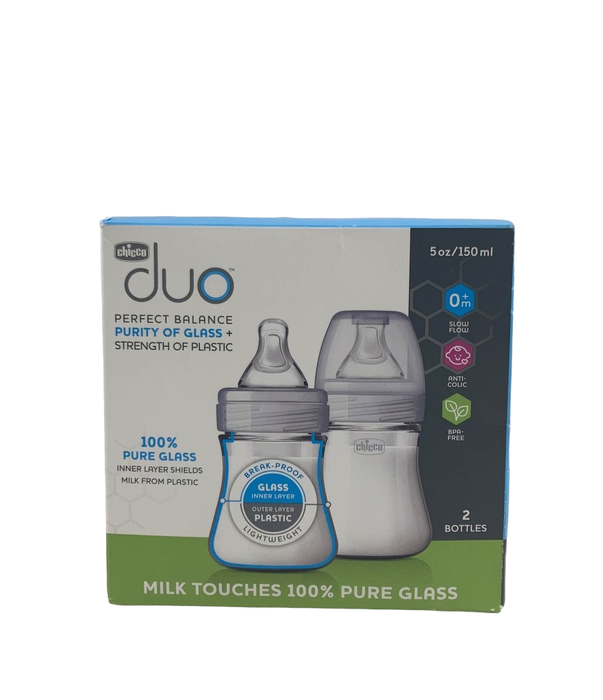 used Chicco Duo 5 Oz. 2-Pack Hybrid Baby Bottles