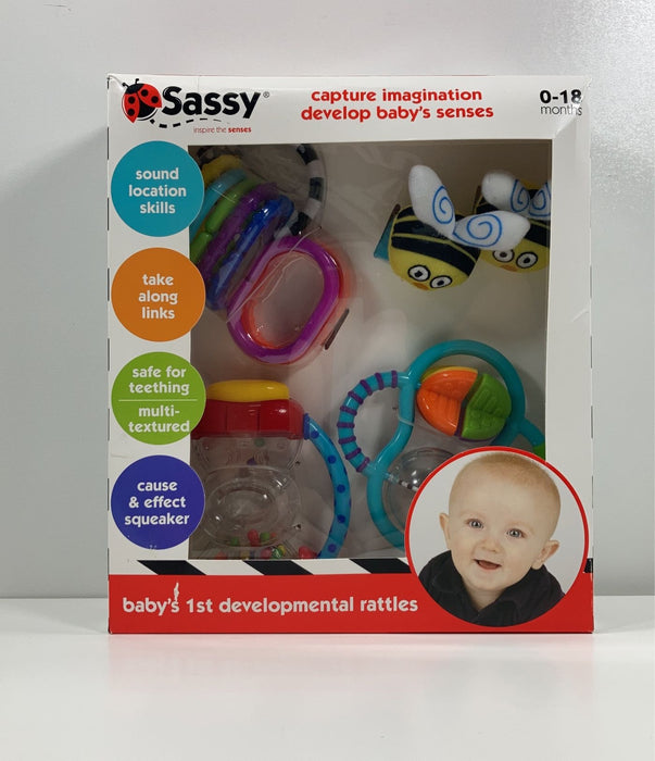 used Sassy Baby’s First Developmental Rattles