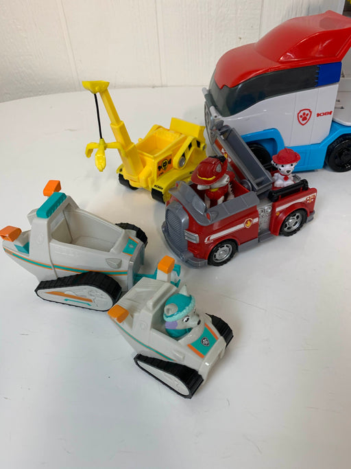 secondhand Paw Patrol PAW Patroller Rescue And Transport Vehicle and Car Bundle