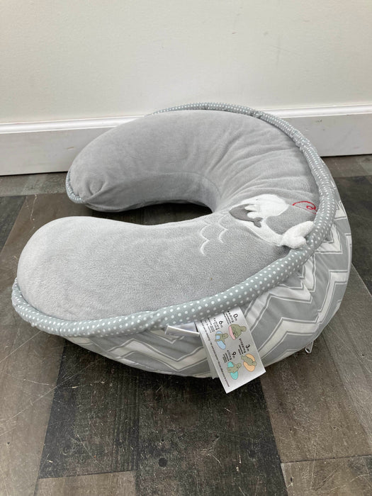 Shop Boppy Luxe Feeding and Infant Support Pillow, Grey Chevron Whales at GoodBuy Gear