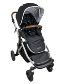 used Mockingbird Single to Double Stroller, 2022, Silver with Penny Leather, Watercolor Drops, Black