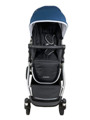 secondhand Mockingbird Single to Double Stroller, 2023, Silver with Black Leather, Watercolor Drops, Sea