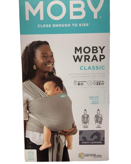 Moby Wrap Baby Carrier, Night Leopard