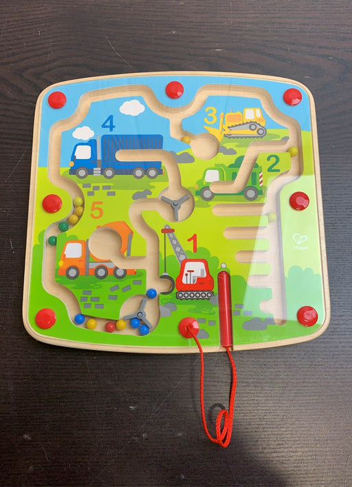 used Hape Wooden Construction And Number Magnetic Maze