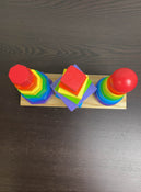 secondhand Melissa & Doug Geometric Stacker