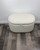 used Nurture& The Storage Ottoman, Ivory