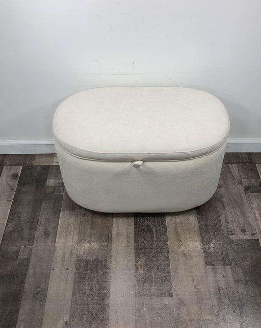 used Nurture& The Storage Ottoman, Ivory