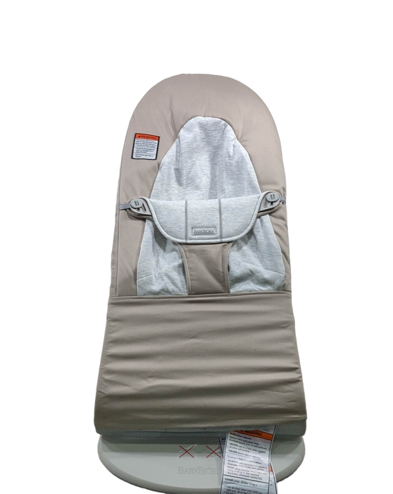 secondhand BabyBjorn Bouncer Balance, Beige/Grey, Light Gray Frame