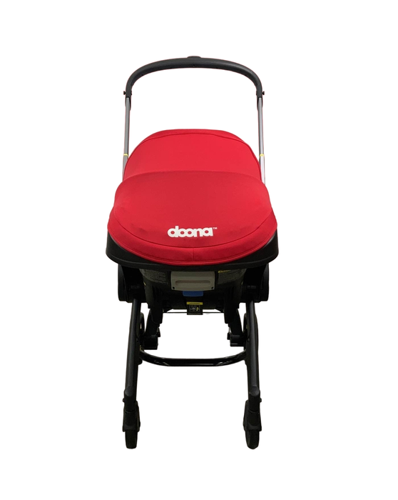 Doona Infant Car Seat & Stroller Combo, 2022, Flame Red