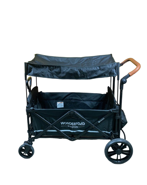 secondhand Wonderfold X2 Push + Pull Double Stroller Wagon, Stealth Black, 2022